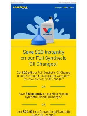 Goodyear Auto Service - Pack oil savings into your summer road trips