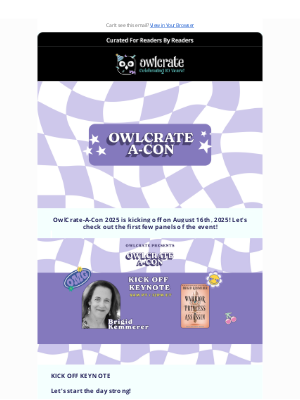 Owl Crate - OWLCRATE-A-CON PANEL REVEALS!
