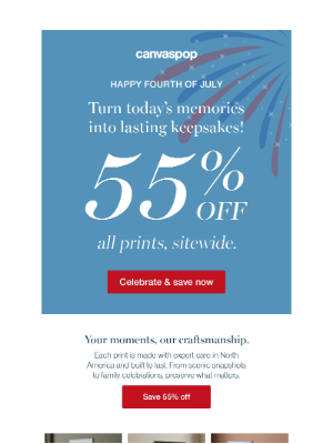 CanvasPop - ⭐ Happy 4th of July! 55% off, just for you. ⭐