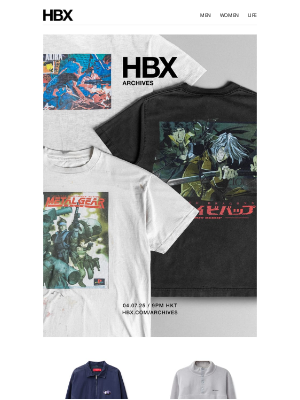 HYPEBEAST - HBX Archives Preview: 4 July/9AM EST/9PM HKT Release