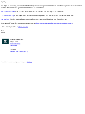 Zendesk - Zendesk implementation plan & resources