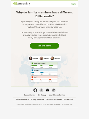 Ancestry - Same family, different DNA results. Find out why!