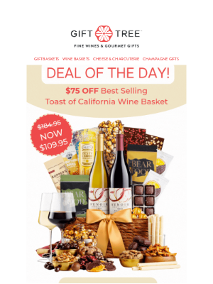 GiftTree - Deal of the Day: $75 Off – Don’t Miss Out!