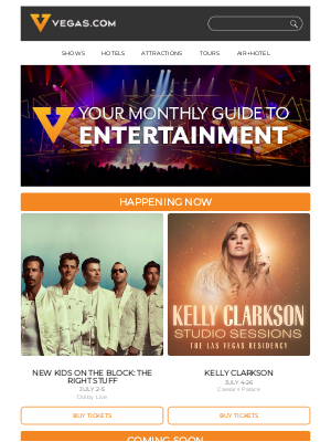 Vegas - July Concerts and Headliners Are 🔥