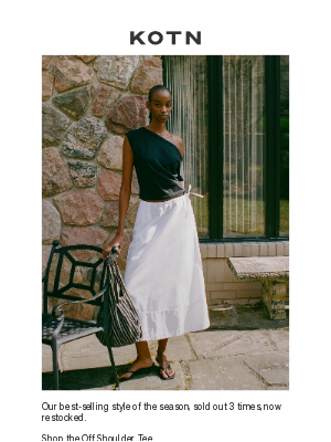 Kotn - Our Best-Selling Off Shoulder Tee