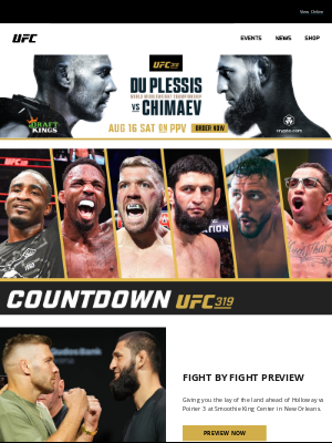 Ultimate Fighting Championship - Get Ready, Chicago! Du Plessis Faces Chimaev This Saturday!