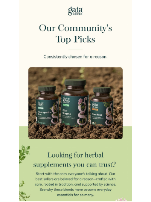 Gaia Herbs - Gaia’s Best Sellers