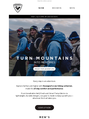 Group Rossignol - 🏔️ Hike smarter with Rossignol All-Day Comfort Gear