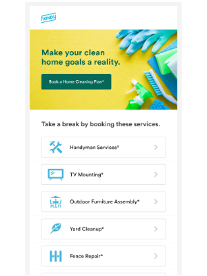 Handy - Consistent Cleaning Plans, Affordable Prices