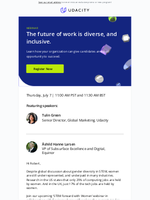 Udacity - [Webinar] Paths to success for Women in STEM careers