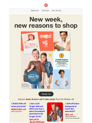Target - Your New Weekly Ad is here.