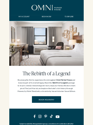 Omni Hotels & Resorts - Reimagined Omni Parker House Welcomes You