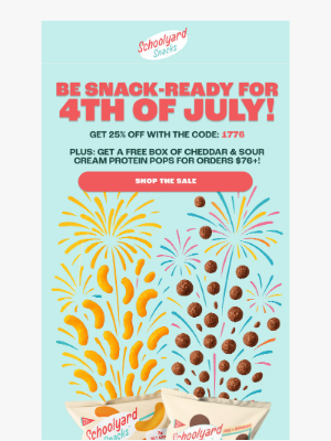 School ard Snacks - [25% OFF Your Snacks And More] Get ‘em in Time for the 4th of July 🎆