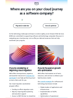 Amazon AWS - Where are you on your cloud journey?