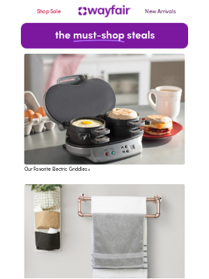 Wayfair - ELECTRIC GRIDDLES you'll love!!