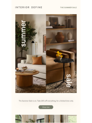 Interior Define - Consider This Your Summer Sale Reminder