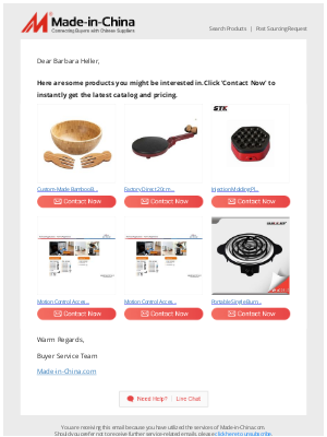 Made-in-China - Hi, Barbara Heller, Your peers are recently interested in these electronics  kitchenware  houseware products.