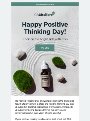 The CBDistillery - Happy Positive Thinking Day!