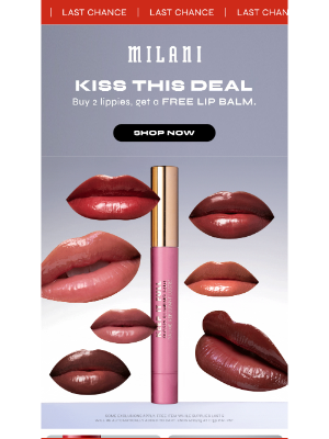 Milani - FREE lip balm: last chance! 😘