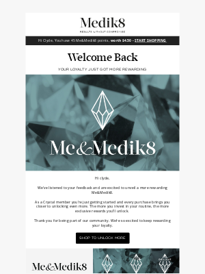 Medik8 - Welcome Back, Enjoy Our New Look & Feel