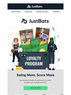 JustBats - Earn Rewards with Every Bat