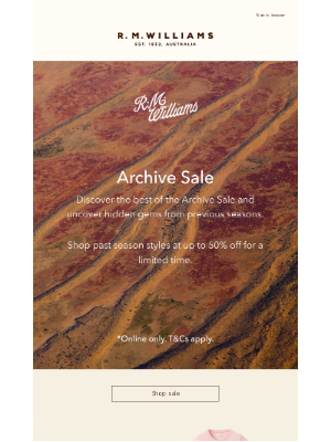 R.M.Williams - Archive Sale: Our top picks