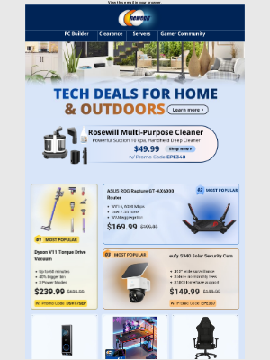 Newegg - $49.99 Multi-Purpose Carpet Cleaner! $169.99 ASUS GT-AX6000 Router!