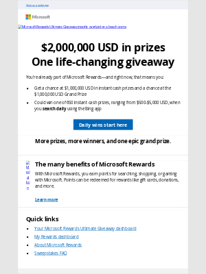 Microsoft - One million (cash) reasons