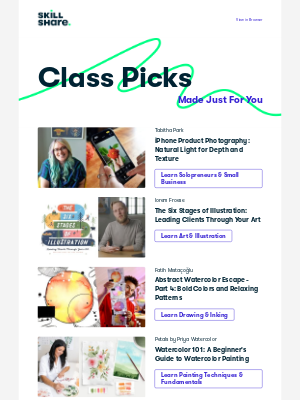 Skillshare - Delores's Recommended Classes