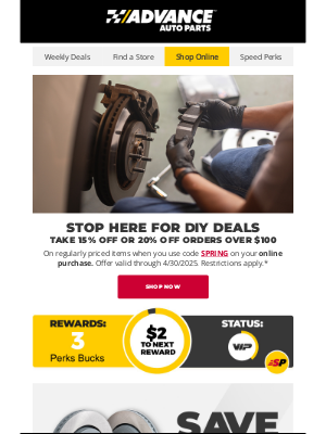 Advance Auto Parts - Spring Brake Check: Savings Ahead!
