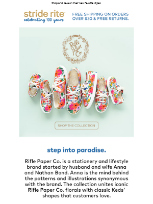 Stride Rite - New Collection: Keds x Rifle Paper Co.