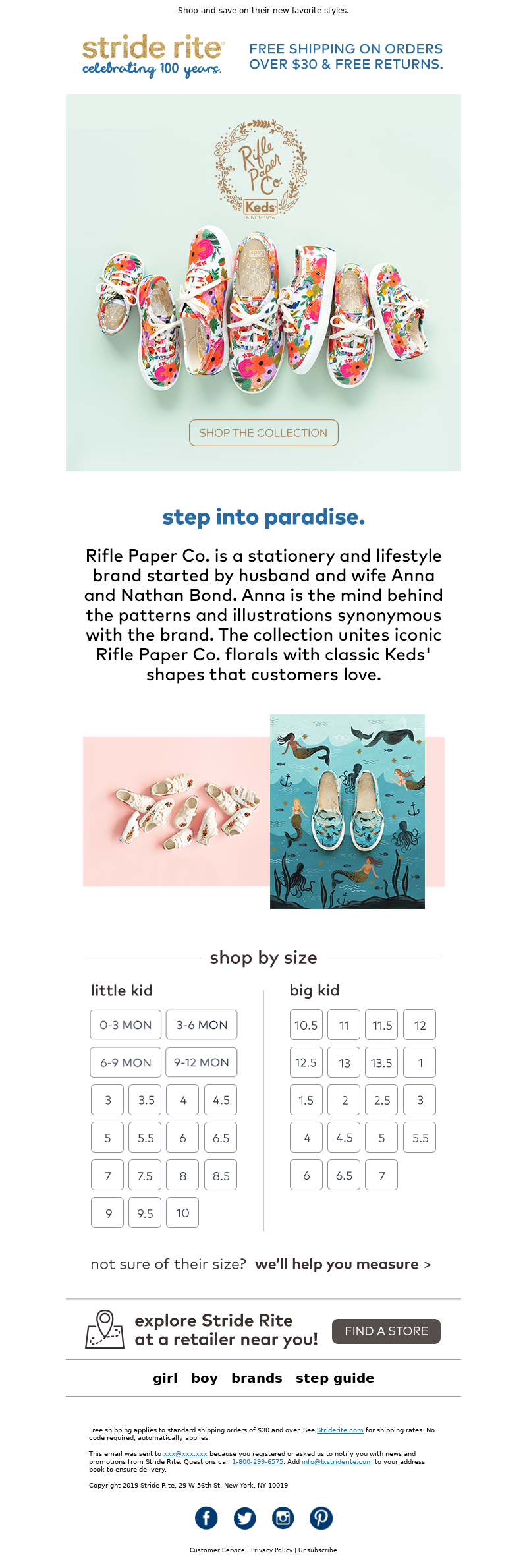 Stride Rite - New Collection: Keds x Rifle Paper Co.