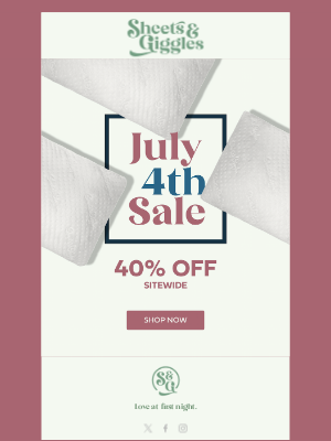 Sheets & Giggles - 🎆July 4th Sale 🇺🇸 40% off — Sitewide