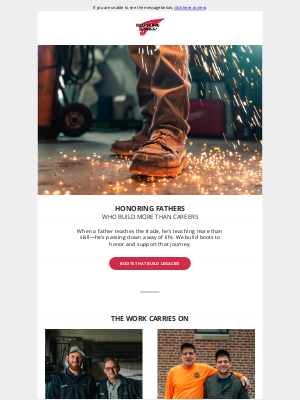 Red Wing Shoes - Grit Runs in the Family
