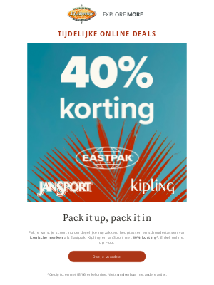 A.S.Adventure (Netherlands) - Flash korting: -40% op deze merken!