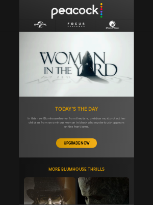 Peacock(Tuvalu) - Premiere: The Woman in the Yard