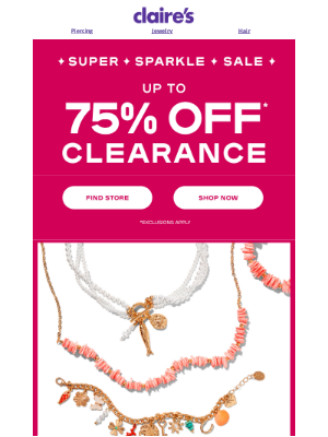 Claire's - Sparkle Into Summer With $2 Jewelry!