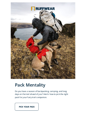 Ruffwear - Choosing the Right Pack for Your Dog