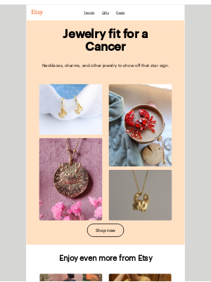Etsy - Style faves for Cancer season ♋