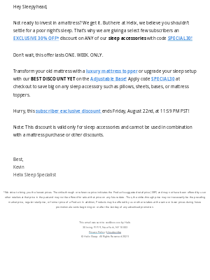 Helix Sleep - Special discount inside 😉