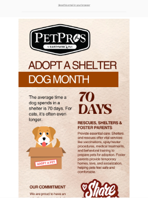 Pet Pros - Adopt a Shelter Dog Month: Love and Benefits