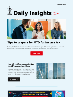 Institute of Chartered Accountants in England and Wales (United Kingdom) - Tips for preparing for MTD for income tax | How US tariffs are complicating UK’s economic outlook