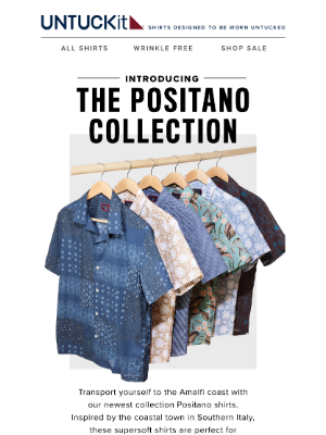 UNTUCKit - Ciao! Meet the New Positano Collection