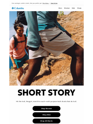 Columbia Sportswear - You’ve got plans, we’ve got shorts.