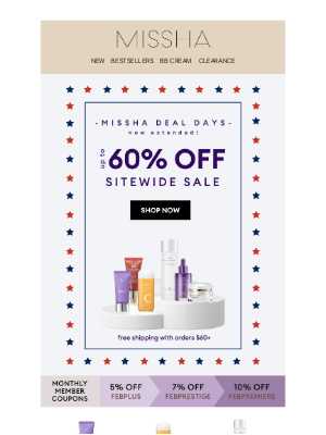 MISSHA - Did you hear? ❤️ DEAL DAYS is HERE ❤️