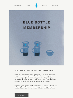 Blue Bottle Coffee - Get to Know the Blue Bottle Membership Program