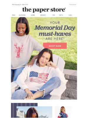 The Paper Store - Kick off summer with Memorial Day finds