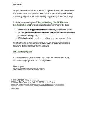 B2B Marketing Exchange - Don’t Miss Out on the 2025 Webinar Playbook