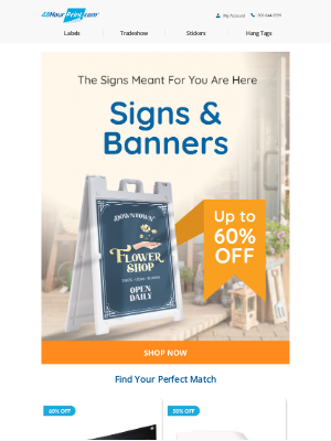 48HourPrint.com - 60% OFF | The Sign You’ve Been Waiting For Is Right Here