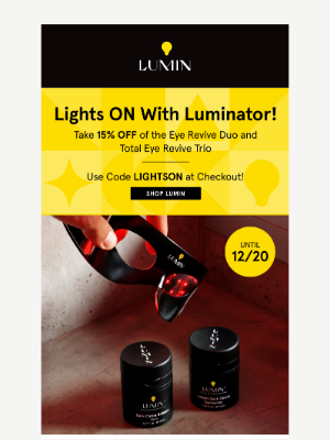 15% Off Luminator Bundles is Still On!